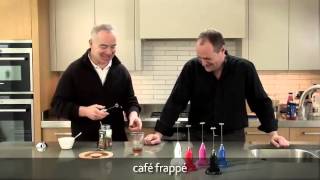 How to make a frappé coffee using an aerolatte milk frother [upl. by Shalne]