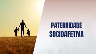 Paternidade socioafetiva [upl. by Cristiano732]