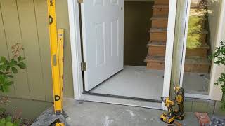 Jeld Wen Front Door Installation  Really crappy products and craftsmanship PART 1 [upl. by Tteltrab]