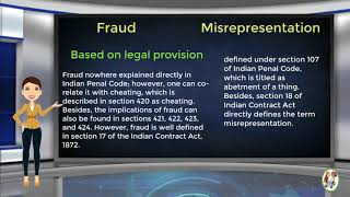 What is Difference Between Fraud amp Misrepresentation [upl. by Suissac]