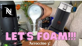 How To Foam Milk With Aeroccino 3 Make Coffee With Foam Tips amp Tricks  Easy Foamed Latte Recipe [upl. by Nyvlem]