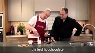 How to make a hot chocolate using an aerolatte milk frother [upl. by Ahsima265]